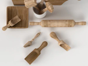 kitchen utensils-woody 3D Model