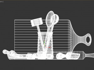 kitchen utensils-woody Modelo 3D
