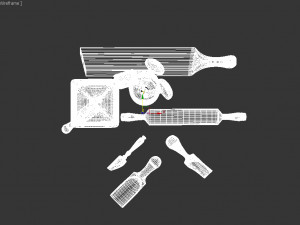 kitchen utensils-woody Modelo 3D