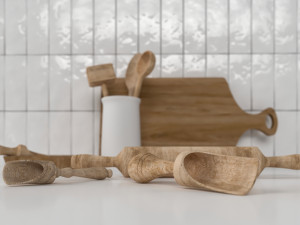 kitchen utensils-woody Modelo 3D