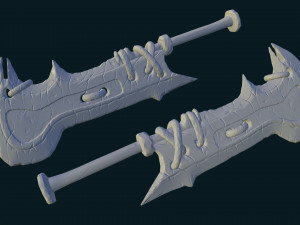 stylized ogre sword 3D-Modell