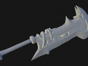 stylized ogre sword 3D Model