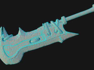 stylized ogre sword 3D-Modell