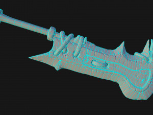 stylized ogre sword 3D-Modell