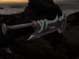 stylized ogre sword 3D-Modell