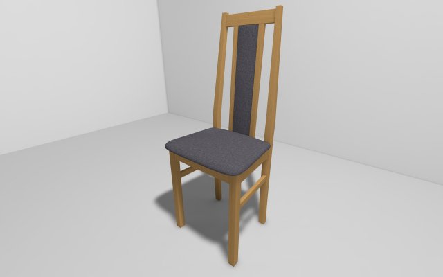 dining chair Modelo 3D .c4d .max .obj .3ds .fbx .stl .blend 