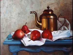 still life with pears painter dmitry annenkov 3D 模型