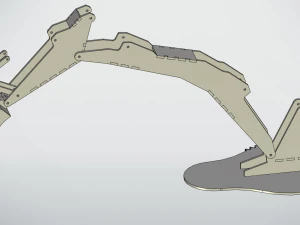 escavatore idraulico a siringa Modello di stampa 3D