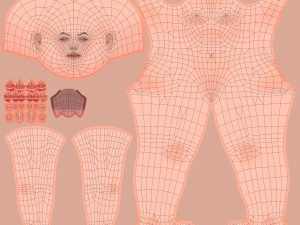 Cartoon Woman Rigged Modèle 3D