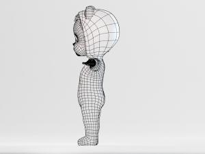 Cartoon Baby v2 Rigged and animated Low-poly Modelo 3D