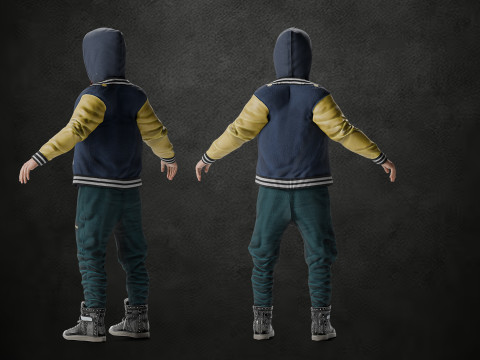 Realistic Male Character Rigged 3Dモデル