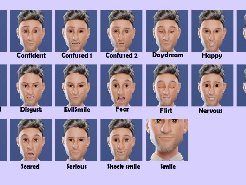 Pixar-Style Father Character 3D Model