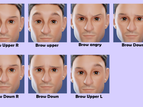 Pixar-Style Father Character 3Dモデル