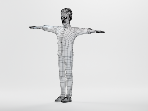 Pixar-Style Father Character 3Dモデル
