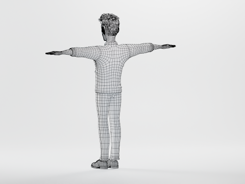 Pixar-Style Father Character 3Dモデル