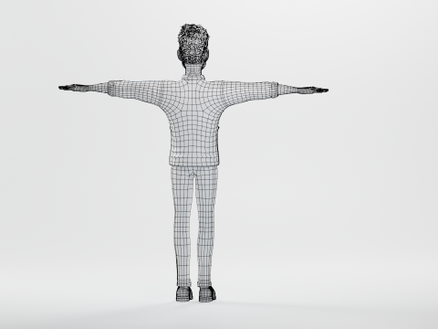 Pixar-Style Father Character 3Dモデル