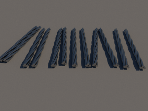 twisted iron Modèle 3D
