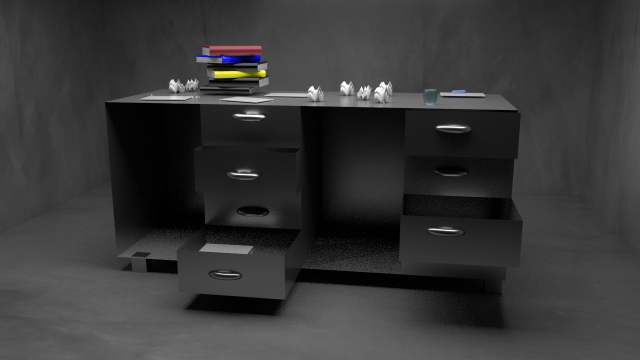 full office 3D Model .c4d .max .obj .3ds .fbx .stl .blend