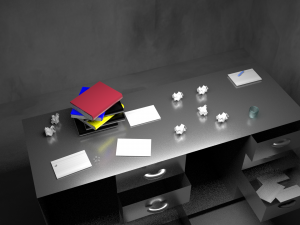 full office Modello 3D