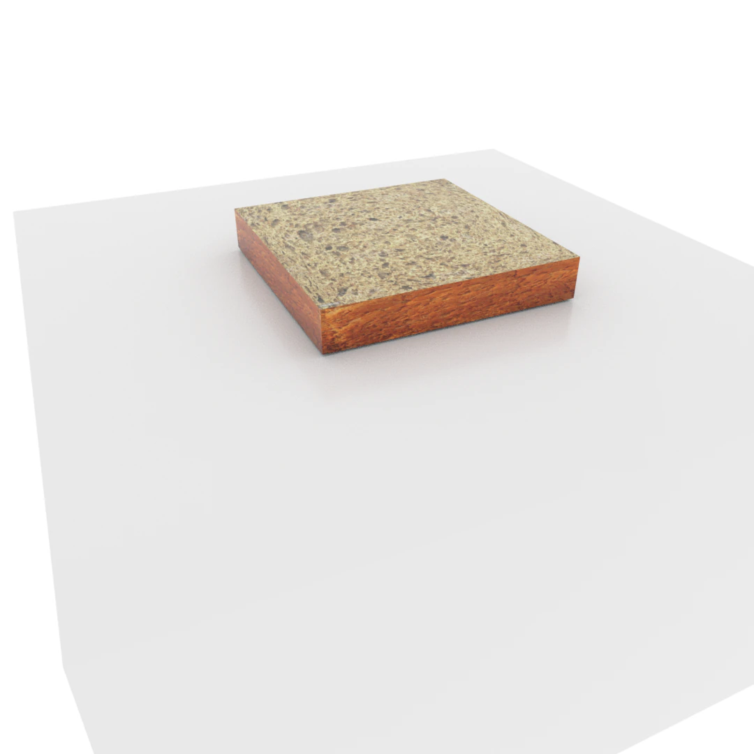 toast bread 3D Model .c4d .max .obj .3ds .fbx .stl .blend 