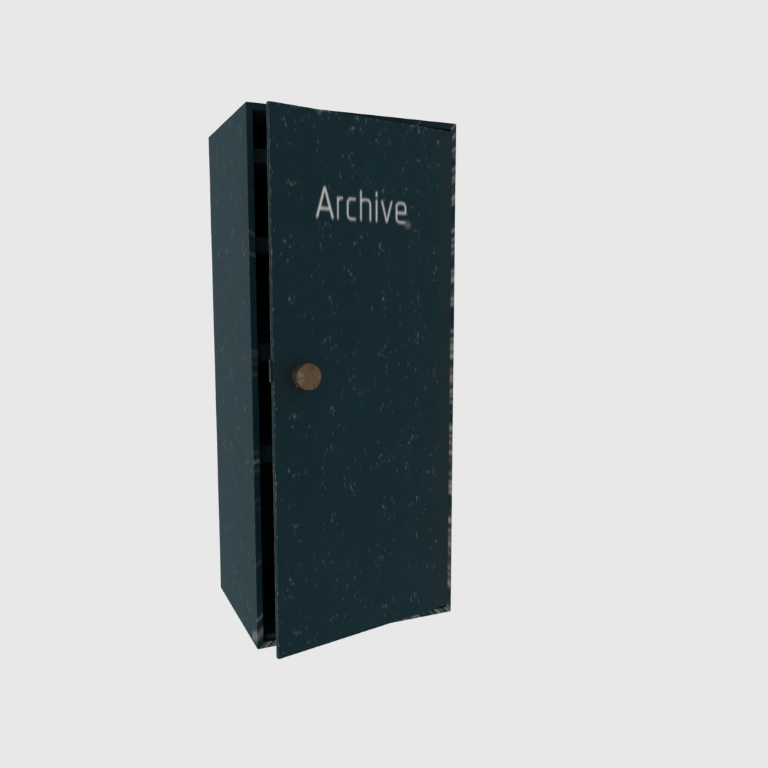 archive cabinet 3D Model .c4d .max .obj .3ds .fbx .stl .blend 
