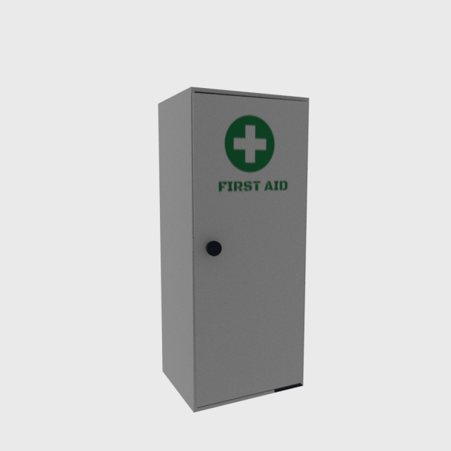 first aid cabinet 3D Модель .c4d .max .obj .3ds .fbx .stl .blend 