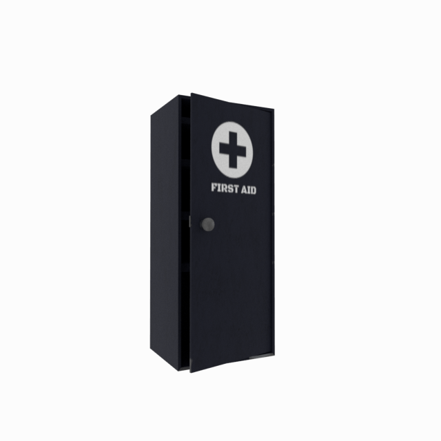 first aid cabinet Modello 3D .c4d .max .obj .3ds .fbx .stl .blend 