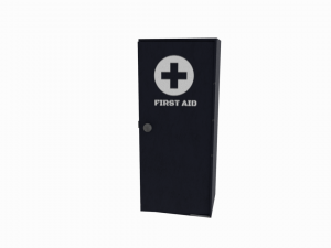 first aid cabinet Modello 3D