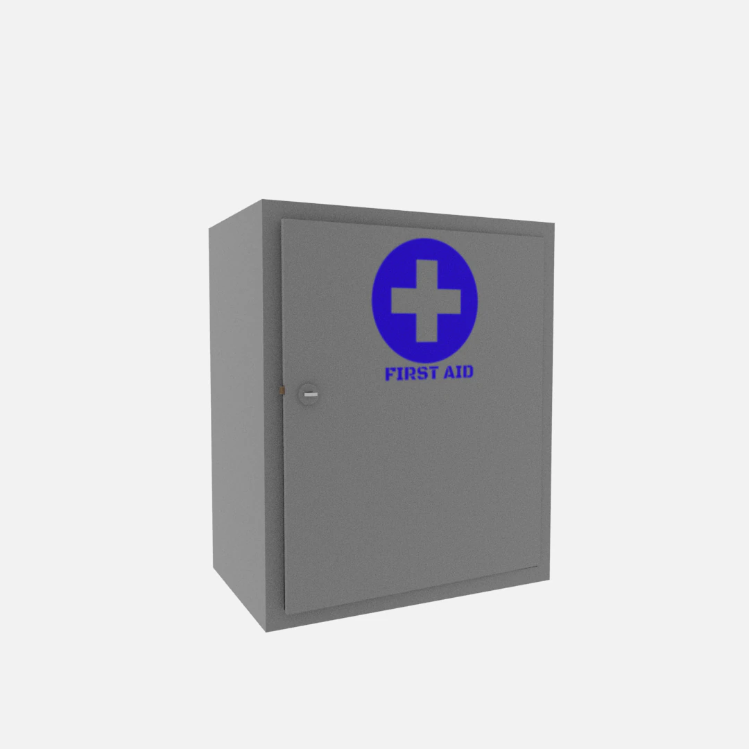 first aid cabinet 3D Model .c4d .max .obj .3ds .fbx .stl .blend