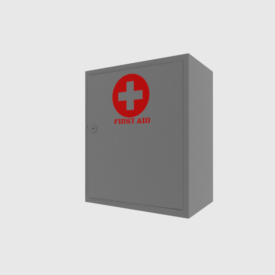 first aid cabinet 3D Model .c4d .max .obj .3ds .fbx .stl .blend 