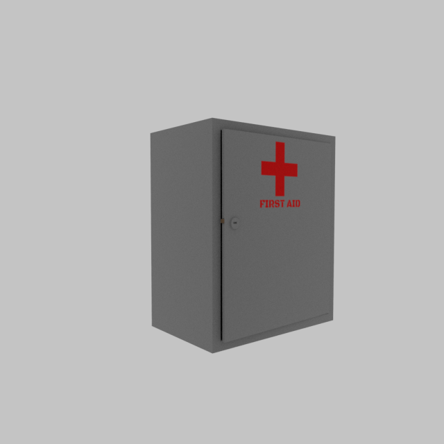 first aid cabinet 3D 모델 .c4d .max .obj .3ds .fbx .stl .blend 