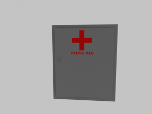 first aid cabinet 3D 모델