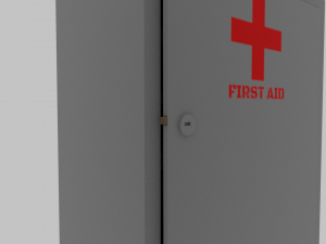 first aid cabinet 3D 모델