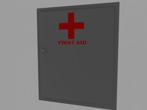 first aid cabinet 3D 모델