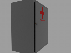 first aid cabinet 3D 모델