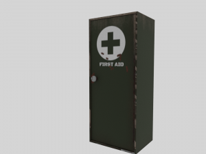 first aid cabinet Modello 3D