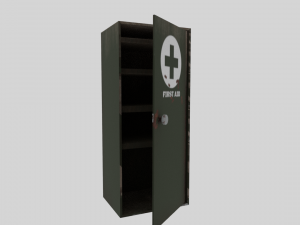 first aid cabinet Modello 3D