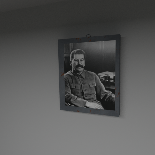 stalin wall frame Modèle 3D .c4d .max .obj .3ds .fbx .stl .blend 