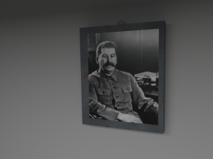 stalin wall frame Modèle 3D