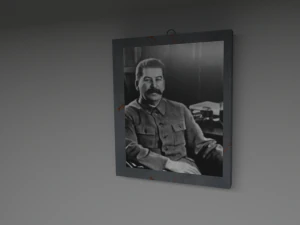 stalin wall frame 3D Model