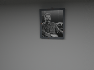 stalin wall frame Modèle 3D