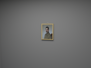 stalin wall frame Modello 3D