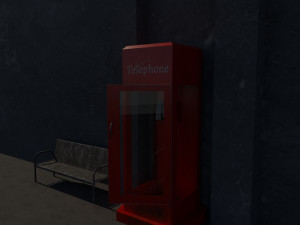 telephone cabinet 3D Модель