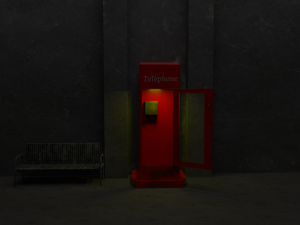 telephone cabinet 3D Модель