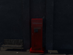 telephone cabinet 3D Модель