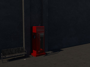 telephone cabinet 3D Модель