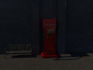 telephone cabinet 3D Модель