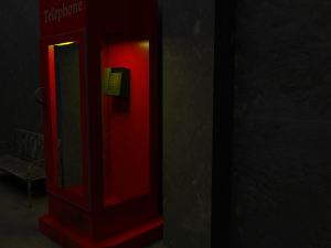 telephone cabinet 3D Модель