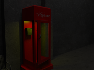 telephone cabinet 3D Модель
