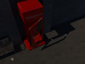 telephone cabinet 3D Модель